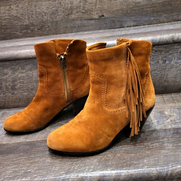 Sam Edelman Louie Fringe Suede Bootie size 7.5 - Picture 10 of 10